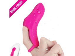 Minivibrador De Dedo De Controle Remoto Com 9 Vibraes Para Mulheres (rosa Vermelha)