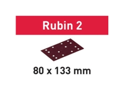Folhas de Lixar Stf 80X133 Ru2/50 Rubin 2 P100