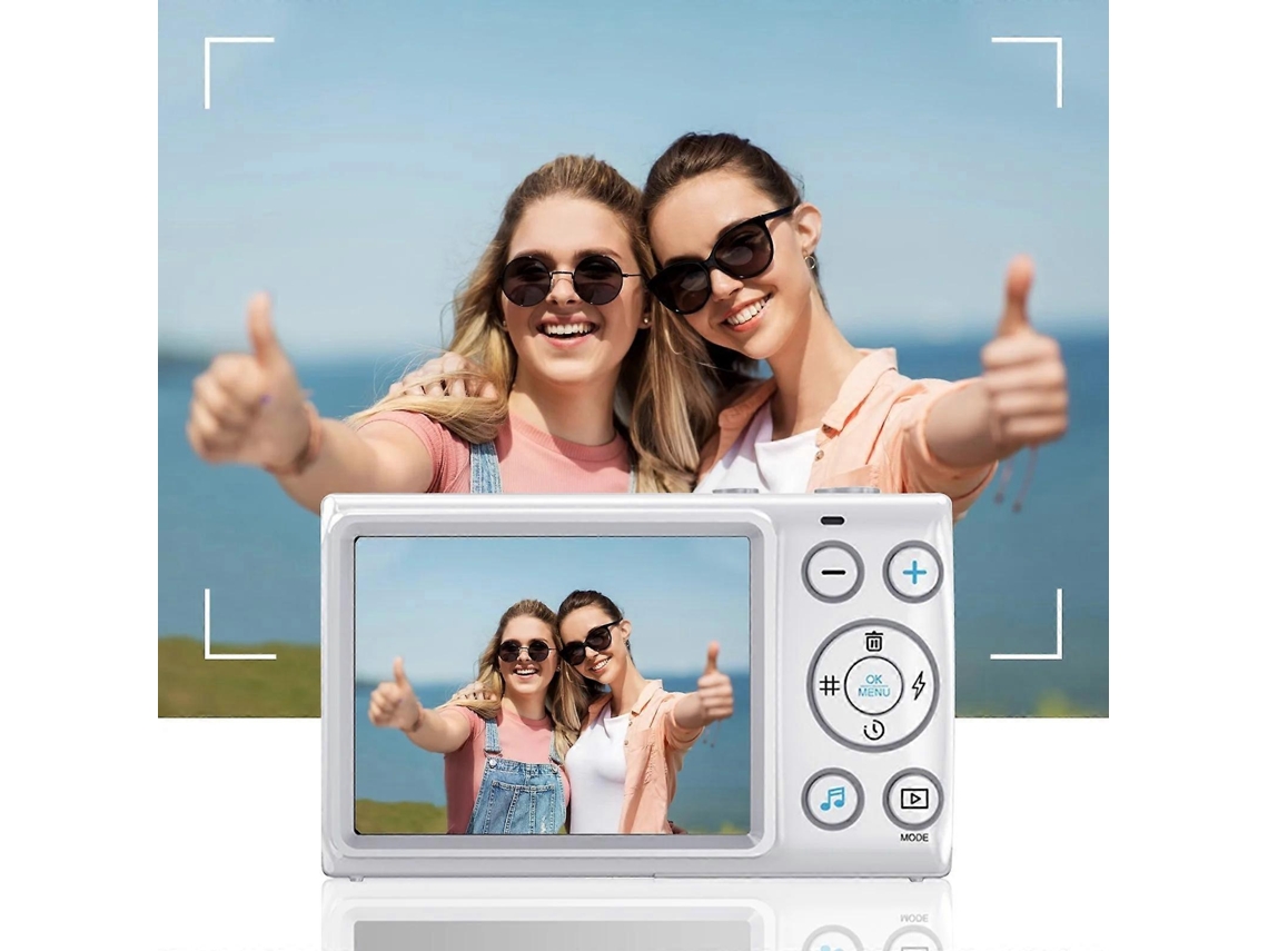 Câmera Digital Com Tela De 2,8 Polegadas, Filmadora 4k Hd De 64 Mp Com Zoom Digital De 18x.