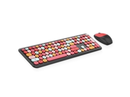 Lurelia Teclado E Conjunto Mordely Wireless Office Punk