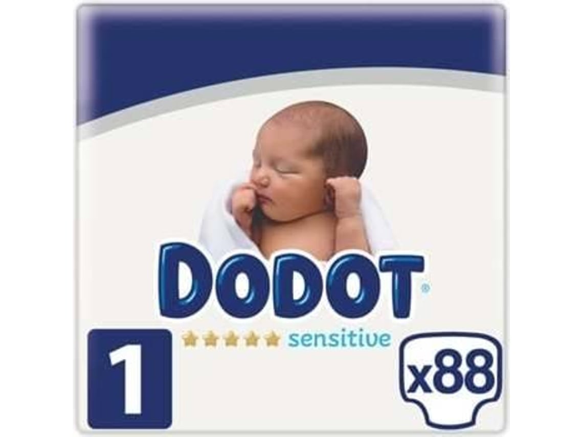 FRALDAS DODOT SENSITIVE T1 88 (Outlet Caixa Aberta)