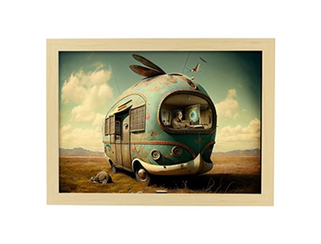 Pôster De Caravana NACNIC No Surrealismo Cinematográfico Ilustrações E Gravuras De Desenhos Animados Abstratos E Artísticos Para A3 Wood Marcos