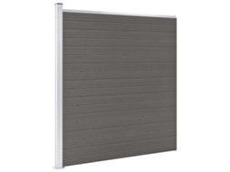 Vidaxl Painel De Vedação Para Jardim 175x186 Cm Wpc Cinzento