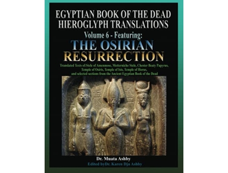 Livro Egyptian Book of the Dead Hieroglyph Translations Volume 6 Featuring The Osirian Resurrection de Muata Ashby (Inglês)