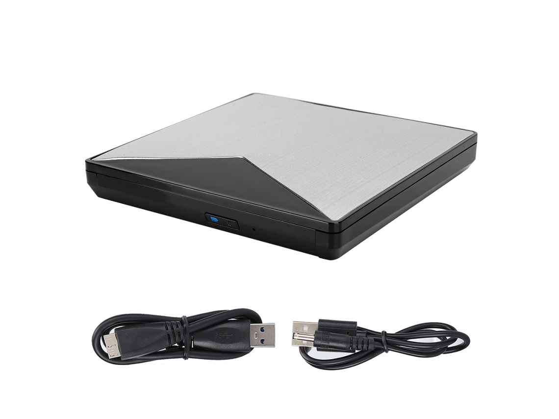 Gravador De Dvd Externo (interface Usb3.0, Material De Liga De Alumínio) Unidade Óptica Externa Usb Para Desktop E Laptop