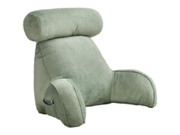 Travesseiro De Leitura Com Apoio Para Cabeça E Braços, Bolsos Laterais, Lavável, Para Cama E Sofá Verde