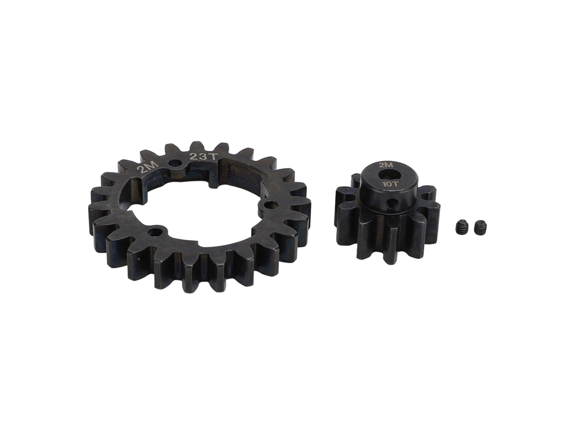Mali conjunto de Engrenagens de Aço Temperado 23t com Engrenagem Pinion para Upgrade do Carro Rc e Revo 2.0 10t