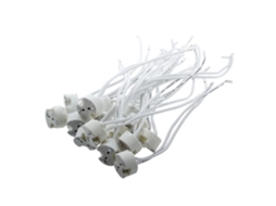 Conjunto de 15 Soquetes Cerâmicos Brancos Mr16 Gu5.3 para Lâmpadas Led BRILVIBERA