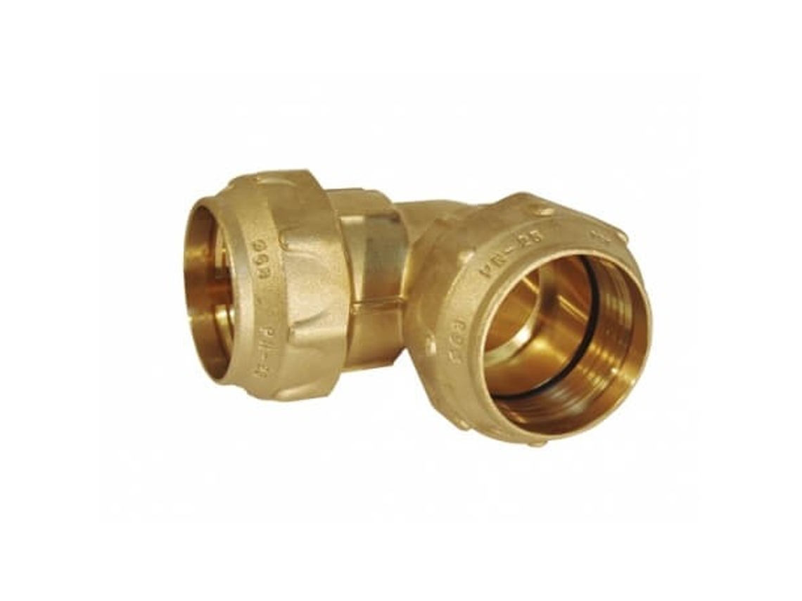 Codo Igual Latón 63mm Riegopro