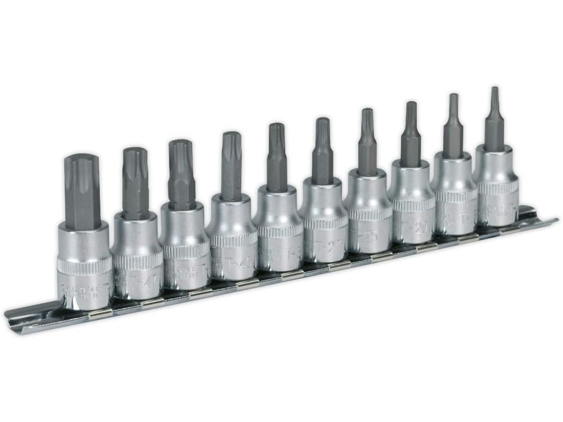 Conjunto De Bits De Soquete Estrela Trx Ak6207 Com Encaixe Quadrado De 10 3/8"