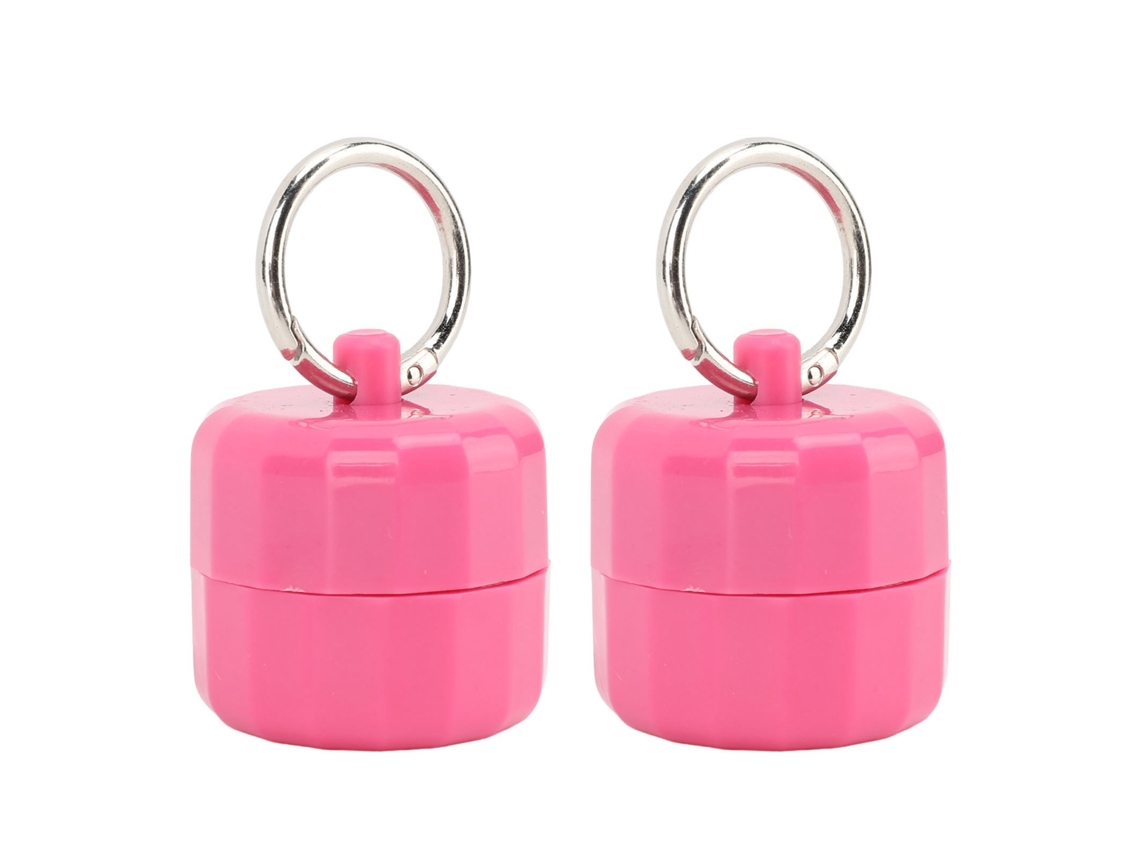 2pcs Chaveiro Porta joias Esportivo, Prático, Compacto para Anéis, Colares, Brincos, Viagem, Rosa | S/MARCA