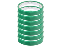 Fita adesiva verde Veemoon PE para embalagens, resistente e ideal para selar sacos em supermercados de frutas.