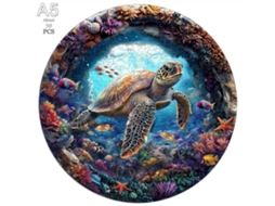 Quebra Cabeça De Madeira Com Animais, Brinquedo Para Adultos E Crianças, Conjunto De Quebra Cabeças Em Formato De Círculo, Present Aquaforge