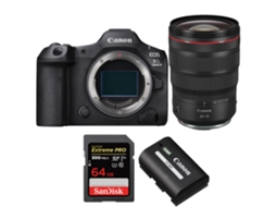 Eos R5 Mark Ii + Rf 24 70mm F/2.8 L Is Usm + 1 Sandisk 64gb Uhs ii 300mb/s + 1 Canon Lp e6p + Ebook “20 Dicas para Fotos Que Impressionam” CANON