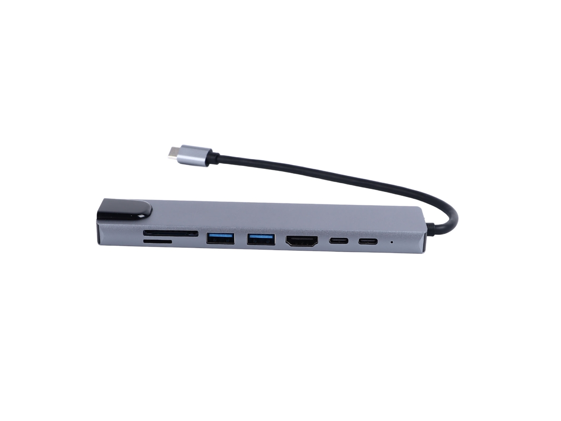 2026zentro-hub Type C 8 Portas Alta Velocidade 4k Uhd Porta Rj45 Alliado De Zinco Plug And Play Docking Station Para Pc Laptop Telefone