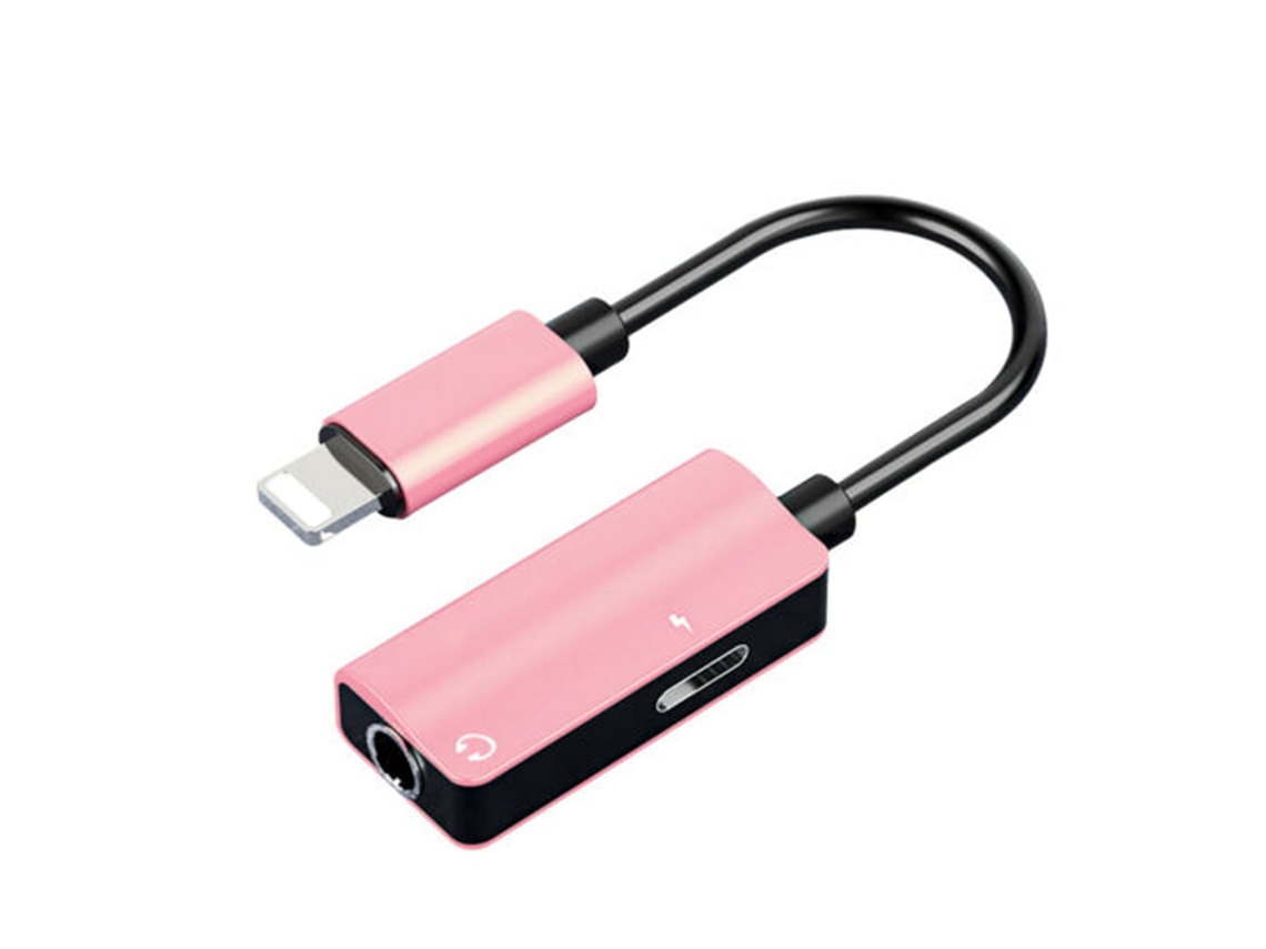 Adaptador EOOCOO para interface iOS a jack de fone de ouvido 3.5mm