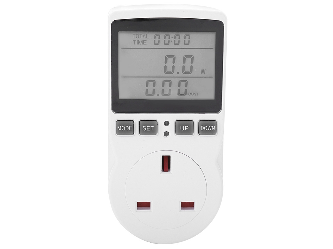 Laxiscreed Tomada De Energia Com Retroiluminação E Alarme De Consumo Para Casa