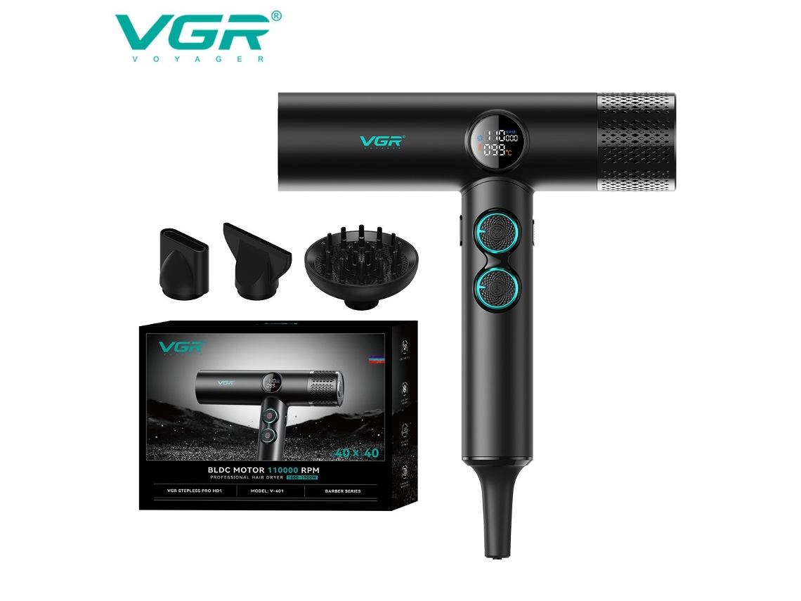 (preto) Secador De Cabelo Feminino De Alta Velocidade Sem Escovas Com Motor De Íons Negativos Para Cuidados Com Os Cabelos E Secagem Rápida