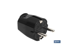 Clavija bipolar negro (16a-250v)