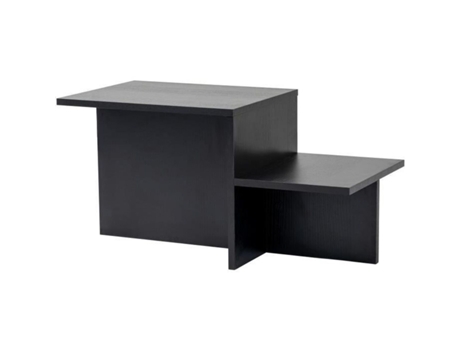 Mesa de centro retangular Harmony - Preta - 80 x 40 x 40 cm