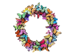Buquê De Borboleta Artificial Decorativo Para Porta E Parede