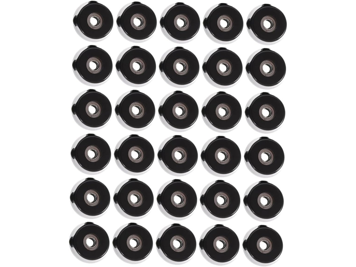 Holibanna Conjunto De 30 Pés Borracha Antiderrapantes Pretos Para Mesas E Tábuas Corte, Com Alta Resistência Ao Desgaste