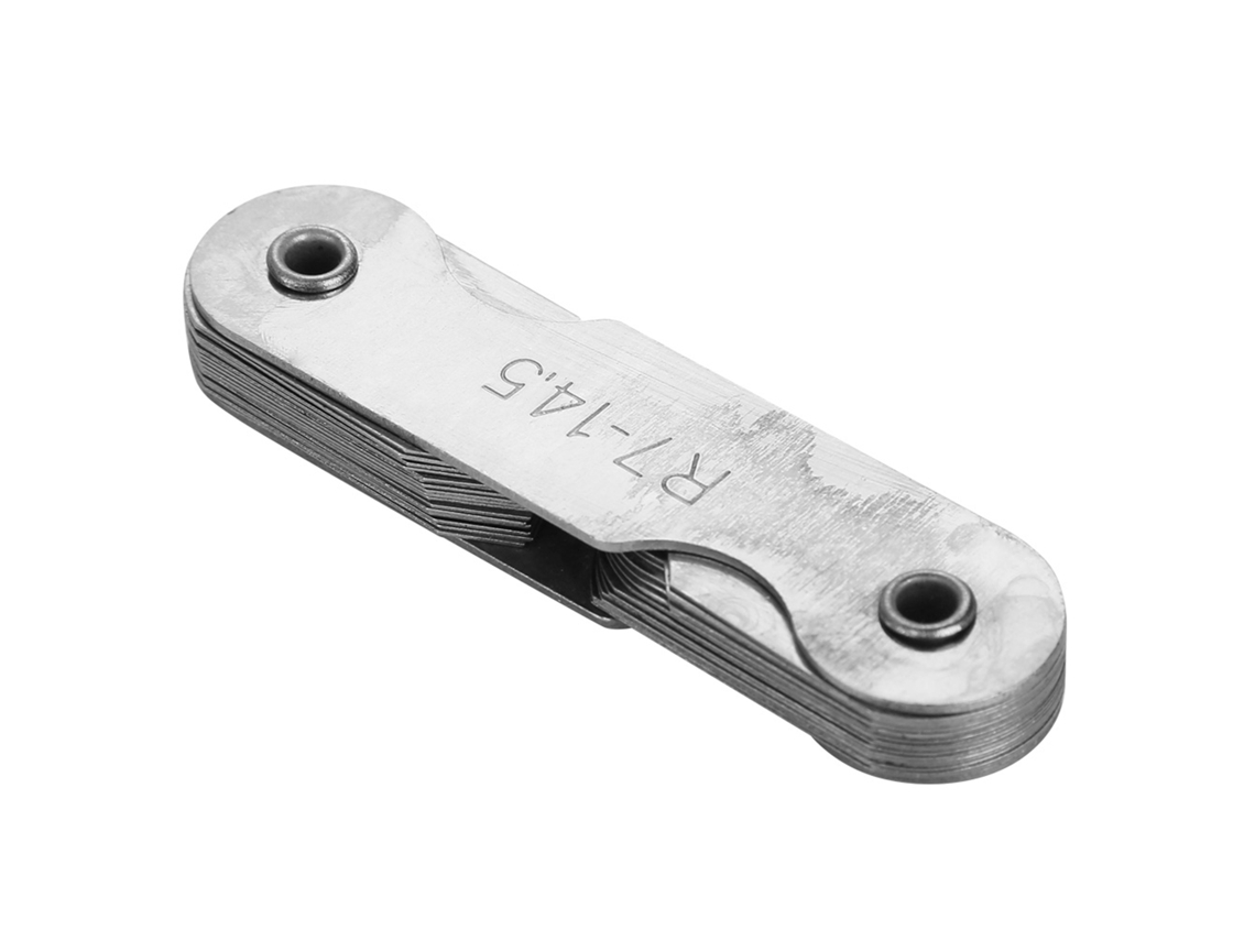 Ferramenta De Medição De Raio De Fio Aço Inoxidável Externo Interno Côncavo Convexo (r7-14.5mm)