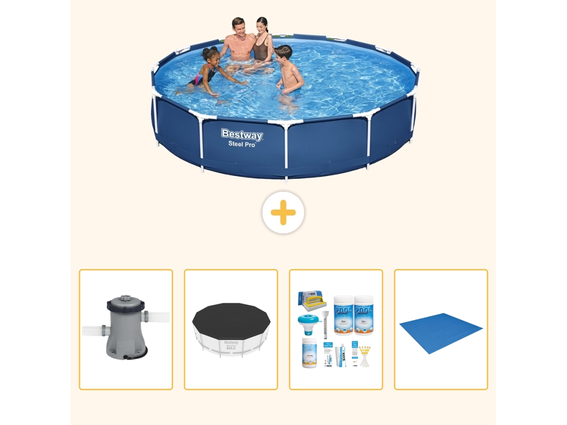 Bestway Piscina Bestway Steel Pro Redonda - 366x76 Cm - 5-peças S251