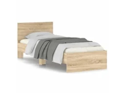 Cama Sem Colchão com Cabeceira 90x200 cm Carvalho Sonoma MAISON EXCLUSIVE (90x200 cm)