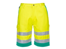 Calções Bermuda De Polialgodão Leves E De Alta Visibilidade / Laranja Marinho / S Portwest