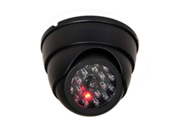 Câmara Dummy CCTV Falsa de Segurança Exterior com Luz LED Piscante Dome Simulação