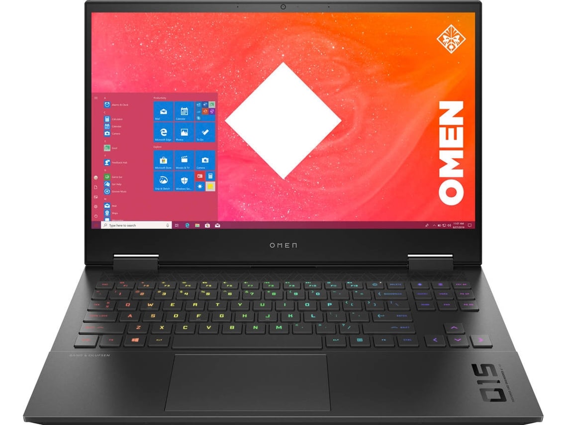 Portátil Gaming HP OMEN 15-ek0006np (Processador Intel Core i7-10750H  NVIDIA GeForce GTX 1660 Ti RAM: 16 GB 512 GB SSD PCIe