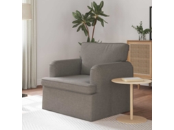 Vidaxl Sofá Cinzento-acastanhado 84 X 80 X 85 Cm Tecido