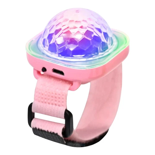 Mini Bola De Discoteca De Pulso Recarregável Com Luz Led Usb Para Palco Para Festa De Dança