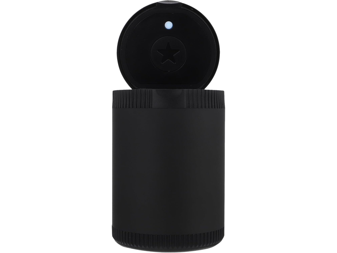 Cinzeiro Automotivo Popetpop Em Liga De Alumínio Preto Com Luz Led E Design Independente, Portátil E Criativo
