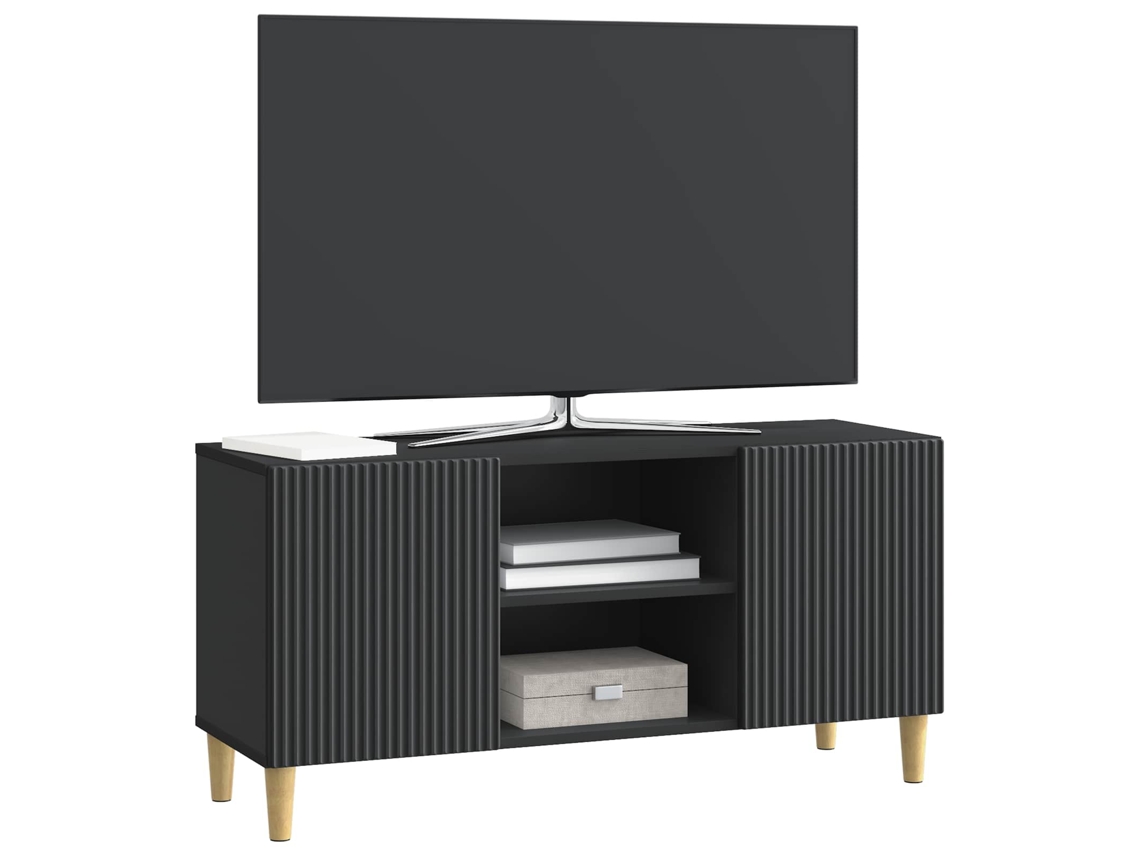Gabinete para TV Preto 102x34,5x50cm Madeira MAISON EXCLUSIVE