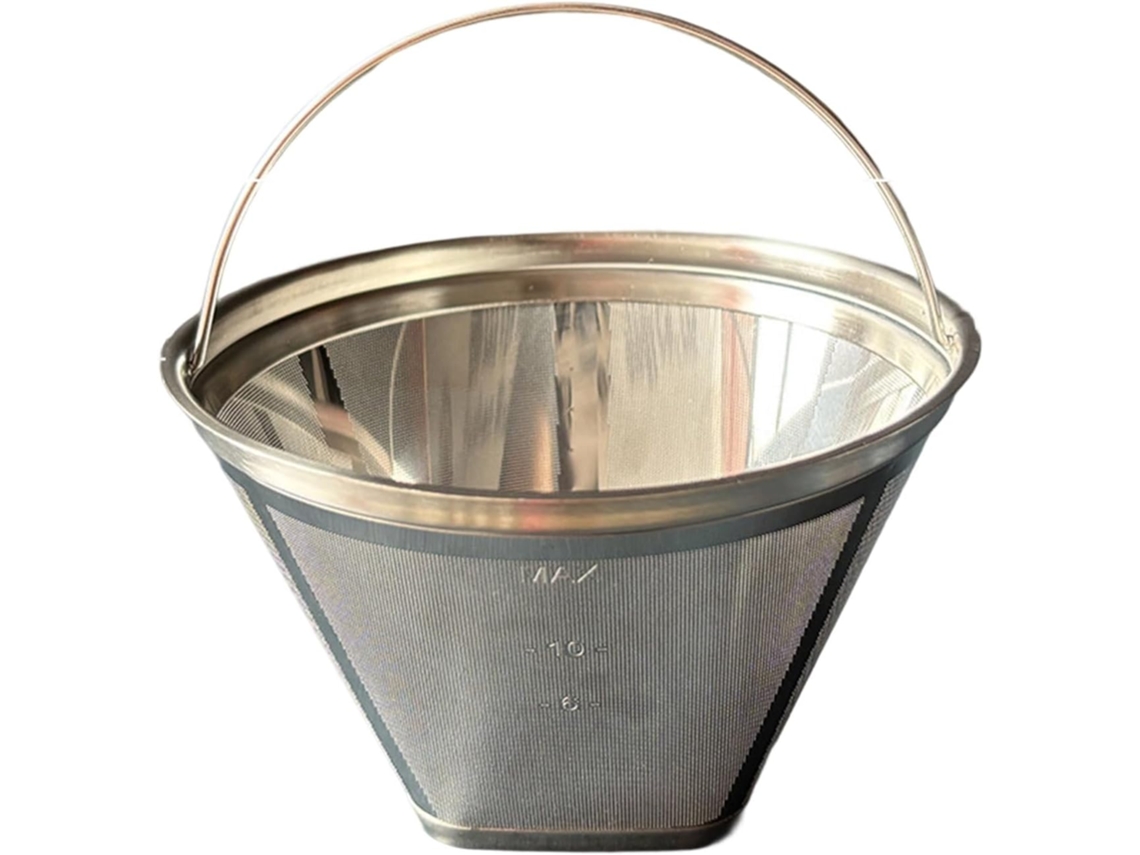 Filtro De Café Cônico Em Aço Inoxidável 304 - Design Prático Com Malha Fina - Acessório De Reposição Expresso