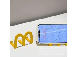 Suporte Para Celular Em Formato De M Do Mcdonald's, Decoração De Mesa, Estação De Trabalho Feminina, Fofo E Exclusivo, 2 Peças.