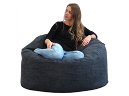Pufe Bombazina Bananair 100 Cm Azul Escuro