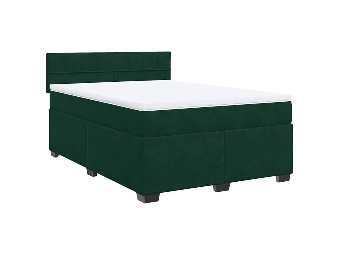 Box Spring Bed, Box Spring Beds Vidaxl Verde Veludo (140 X 200 Cm)
