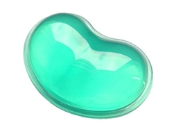2026 mouse Pad Ergonômico com Apoio de Pulso em Gel de Silicone Coração Translúcido Verde