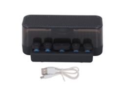 Teclado Colorido Bt Alto Falante 1200mah Som Estéreo Alto Falante Subwoofer Enfeite De Mesa Luz Noturna Alto Falante Yunzii