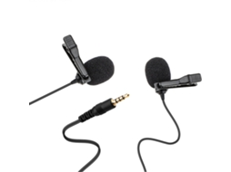 Microfone De Lapela 6m Com Proteção Contra Vento Aquaforge