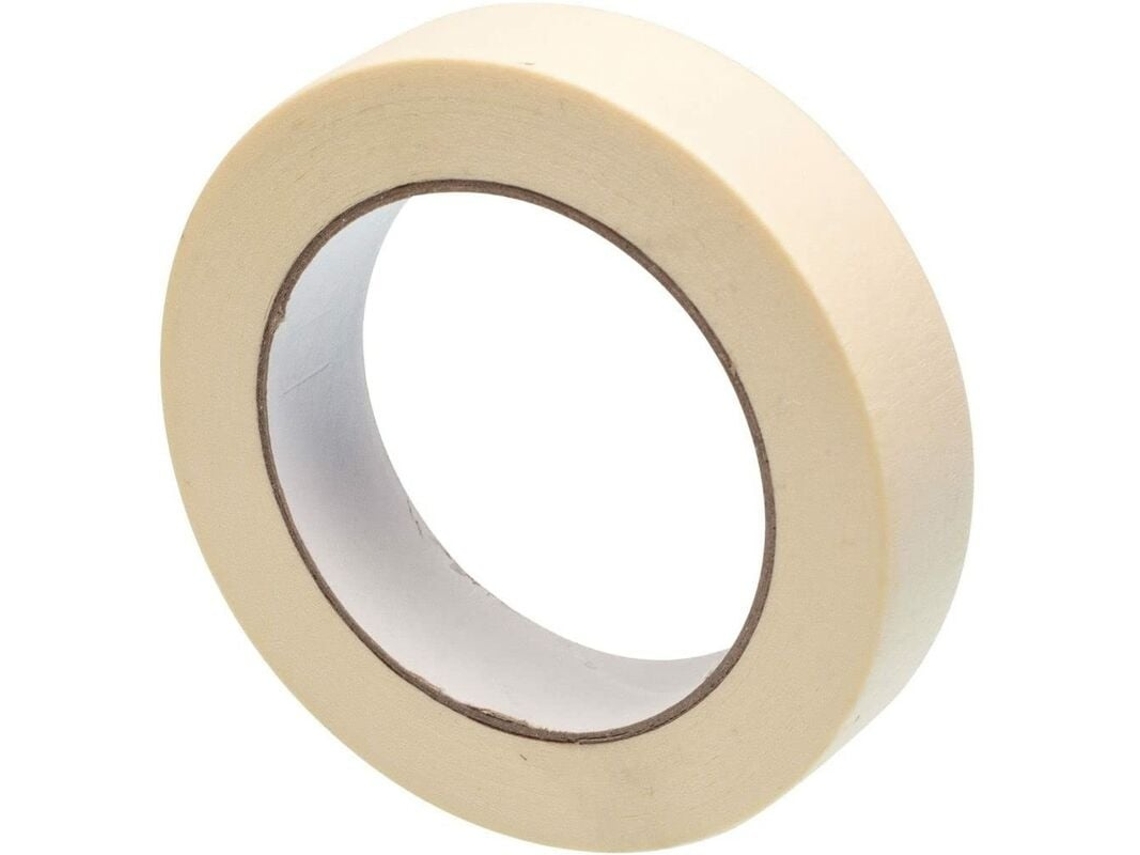 Lurelia Fita Crepe Para Pintura, Mascaramento E Decoração, 2 Rolos, 50 Mm X 50 M, Vinil, Borracha