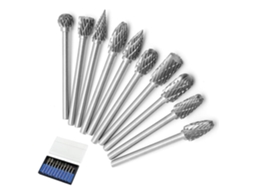 Lote De 10 Fresas Rotativas De Carboneto De Tungstênio Para Dremel Perfuração E Polimento De Metais Btforus