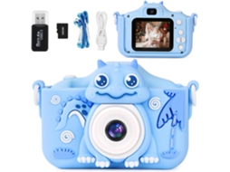Câmera Infantil Câmera Digital Recarregável Para Crianças De 3 A 12 Anos, 1080p Hd, Tela De 2,0 Polegadas Com Cartão Sd De 32 Gb Brilvibera