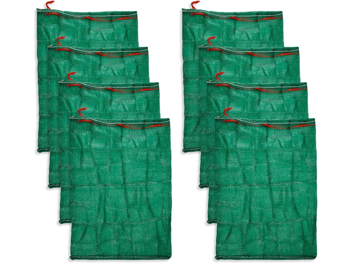 Conjunto de 8 Sacos de Malha para Armazenamento de Cebolas, Tamanho 19, 68 X 31, 50 Polegadas BRILVIBERA (50 X 80 Cm)