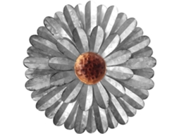Decoração Parede Interna Ferro Forjado Pingente Floral Suspenso Ornamento Flores Estar Quarto Nórdica Moderna GOKOCO