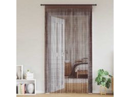 Maison Exclusive - Cortinas De Fios 2 Pcs 100x250 Cm Castanho