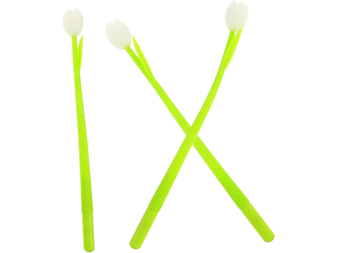 Conjunto De 3 Canetas Em Gel Gadpiparty Com Estampa Plantinha Fofa,